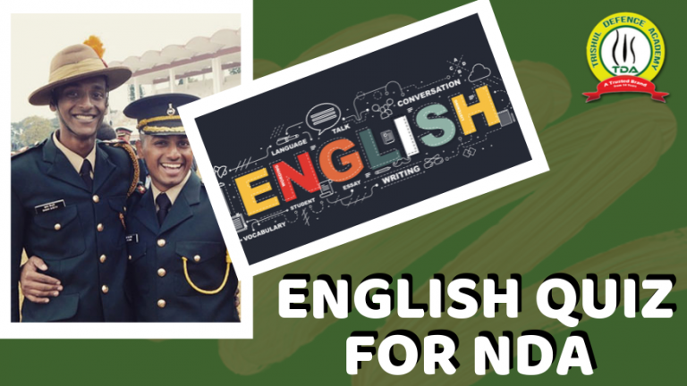 ENGLISH QUESTIONS FOR  NDA 2 2019 EXAMINATION