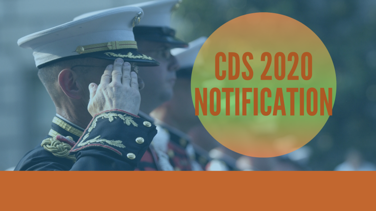 CDS 1 2020 Notification