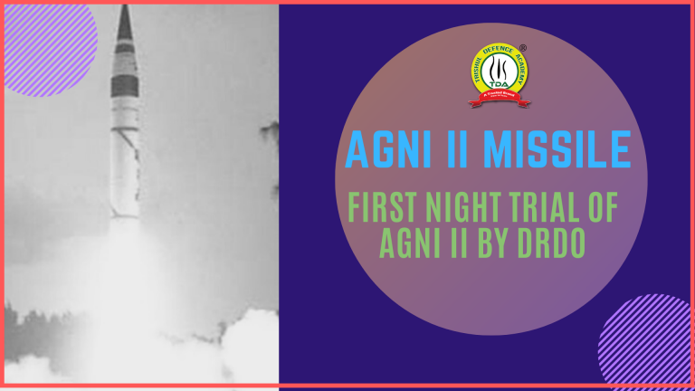 First night trial of  Agni II Missile