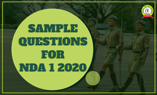 Sample Questions For NDA 1 2020 Examination