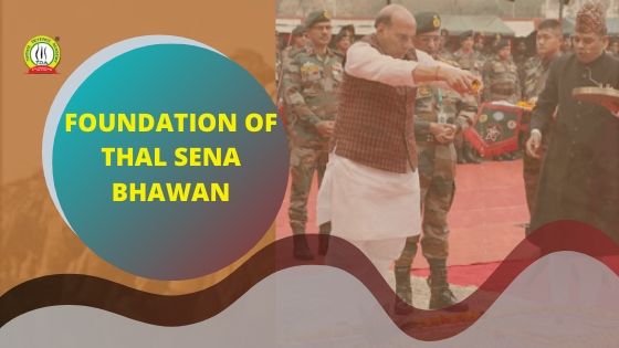 Our Defence Minister Rajnath Singh put Foundation Stone of Thal Sena Bhawan