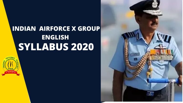 Airforce X group English syllabus 2020