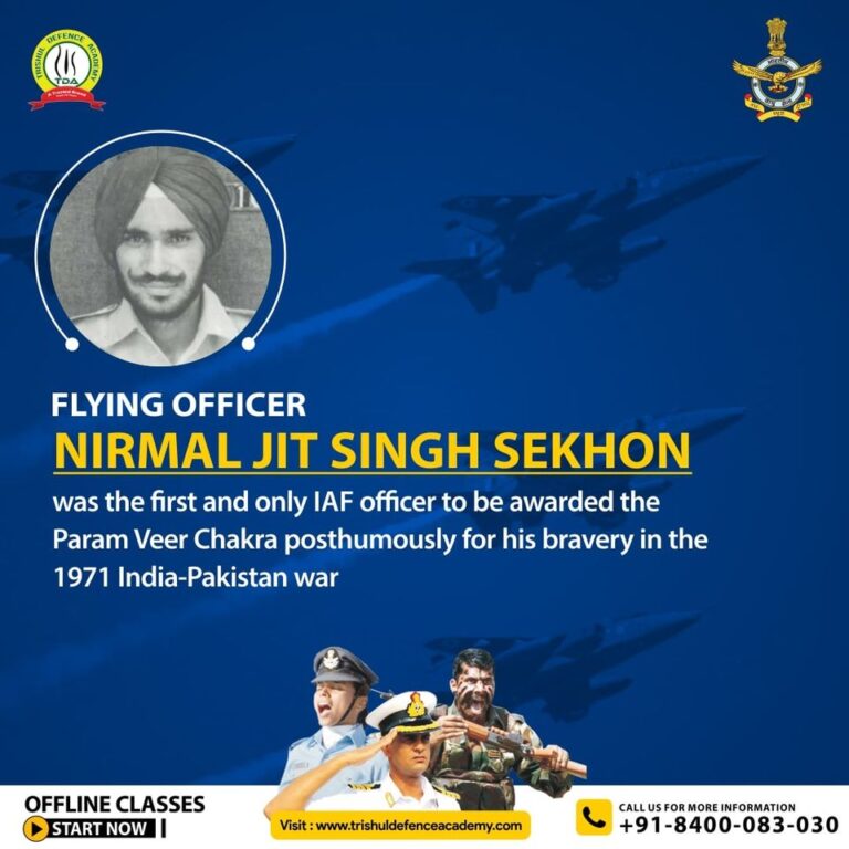 Nirmal Jit Singh Sekhon The Flying Hero Of 1971 War