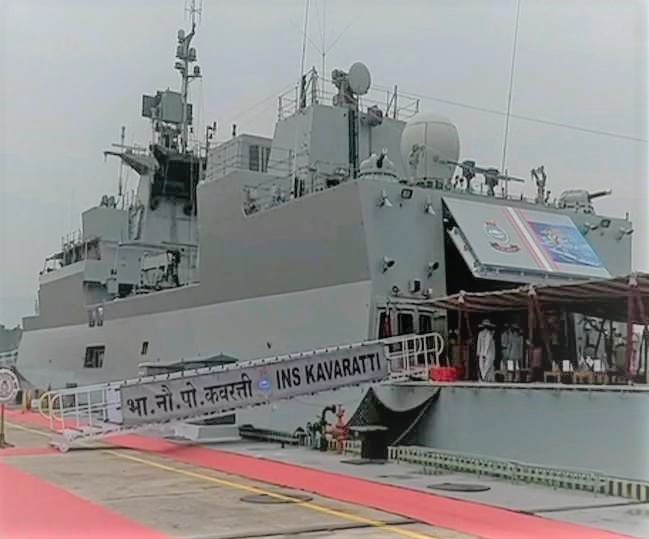 ‘Made in India’ INS Kavaratti Commissioned In Indian Navy