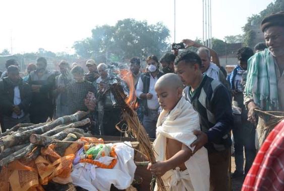 Last Rites Of Martyr Jawan Narendra Pandey Performed