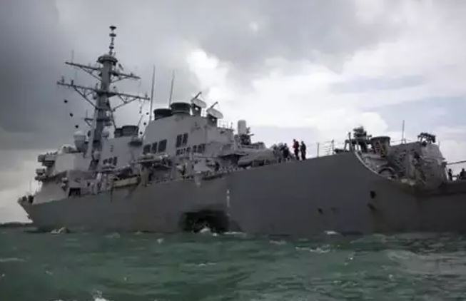 China army claims, US warship repulsed from South China Sea