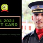 CDS 1 2021 Admit Card