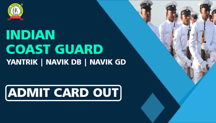 Indian Coast Guard Yantrik/Navik Admit Card
