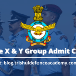 airforce x & y group exam admit card