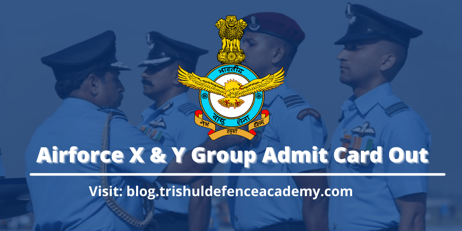 airforce x & y group exam admit card