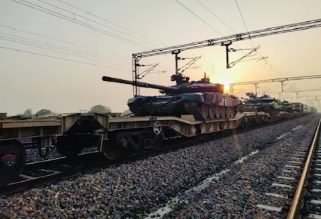 Successful Trial Of Military Weapons Freight Train Conducted By Indian Army