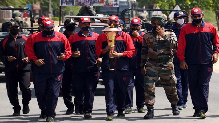 Golden victory torch reached Nasirabad Military Cantonment Ajmer