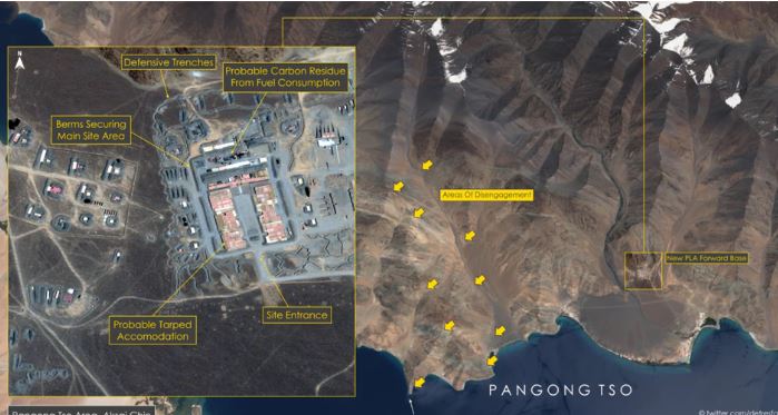 Chinese PLA is stationed near Pangong Lake ! Satellite Images Expose Chinese Lie