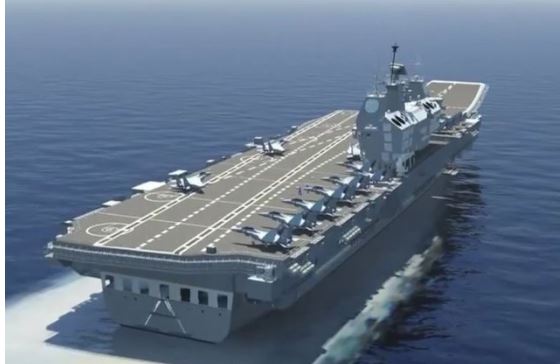 India’s First Indigenous aircraft carrier Vikrant Conducts First Sea Trial