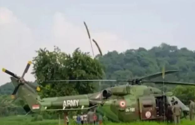 Another Army Helicopter make an emergency landing in Pathankot