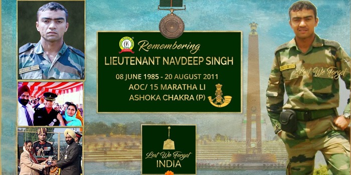 Remembering Heroism Of Martyr Lieutenant Navdeep Singh