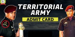 Territorial Army Admit Card 2021