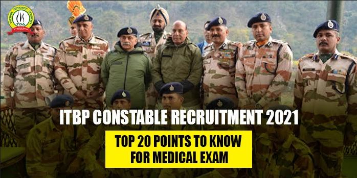 ITBP Constable Recruitment 2021 – Top 20 Points To Know For Detailed Medical Examination- DME