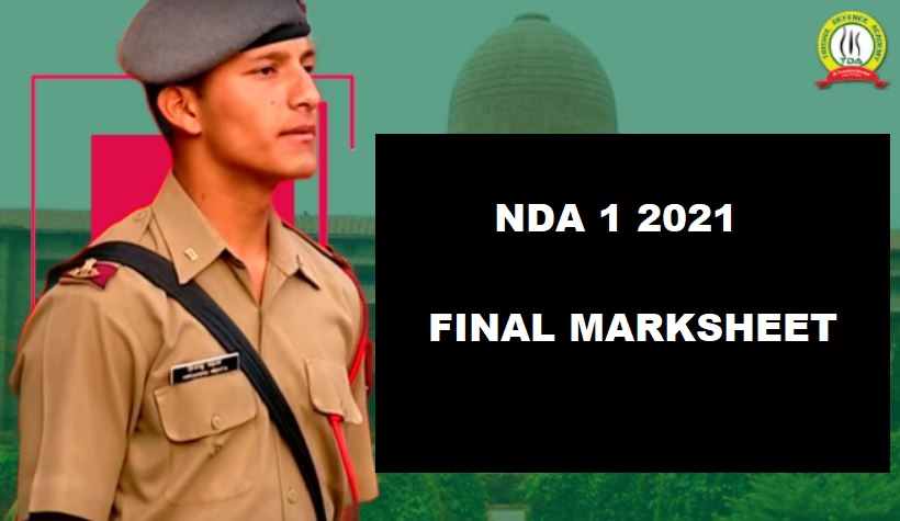 NDA 1 2021 Final Marksheet