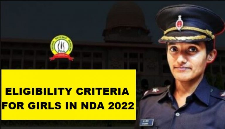 Eligibility Criteria for Girls in NDA 2022