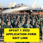 AFCAT 2022 Application Form