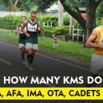 How many Kms Do NDA, AFA cadets run