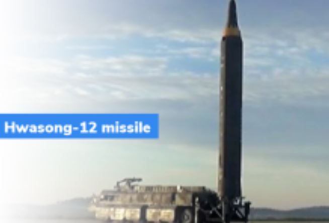 North Korea launched Hwasong-12 intermediate-range ballistic missile