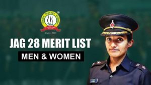 JAG 28 Merit List Men & Women For OTA Chennai