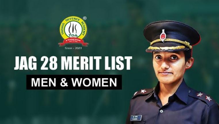 JAG 28 Merit List Men & Women For OTA Chennai