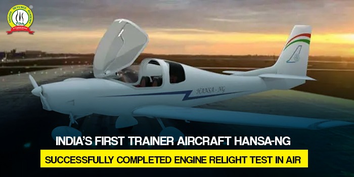 India’s first indigenous trainer aircraft, HANSA-NG Successfully Completed