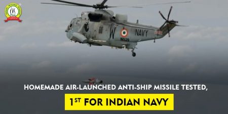 India's first test of anti-ship desi naval missile is successful