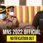 MNS 2022 official notification for application form