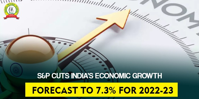 S&P Cuts India’s Economic Growth Forecast To 7.3% For 2022-23