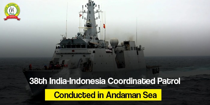 38th India-Indonesia Coordinated Patrol Conducted in Andaman Sea