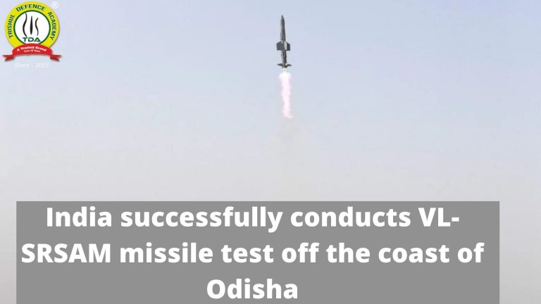 India successfully conducts VL-SRSAM missile test off the coast of Odisha