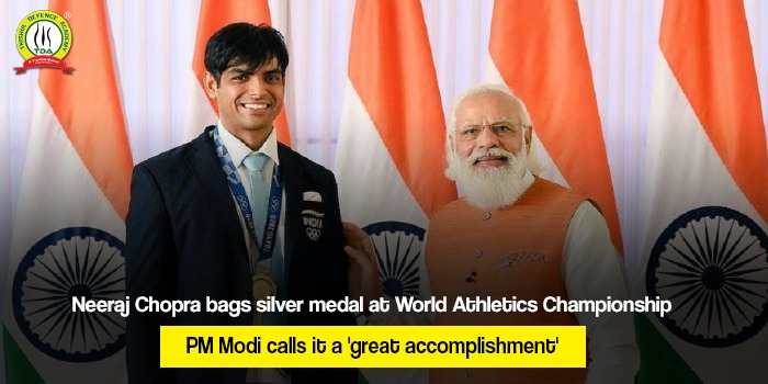 Neeraj Chopra bags silver at World Athletics Championships