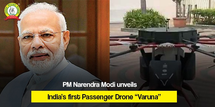 PM Narendra Modi unveils India’s first Passenger Drone “Varuna”