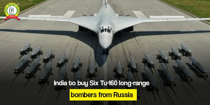 India to buy Six Tu-160 long-range bombers from Russia