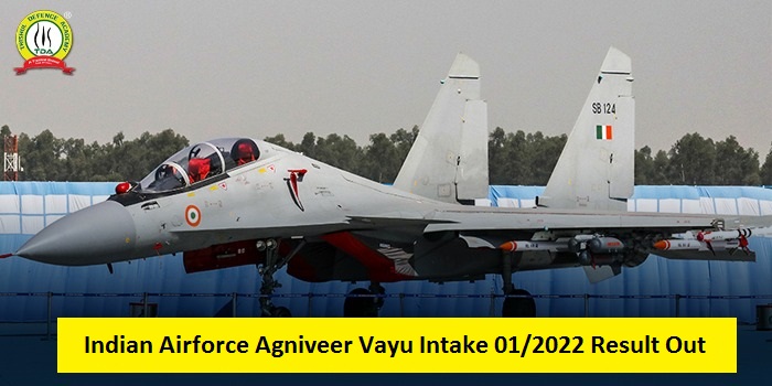 Indian Airforce Agniveer Vayu Intake 01/2022 Result Out