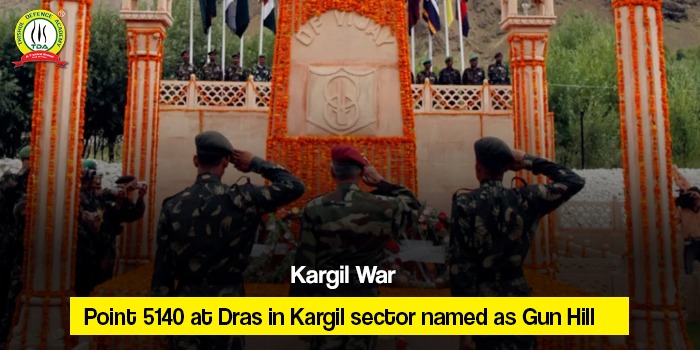 Kargil War: Point 5140 at Dras in Kargil sector named as Gun Hill