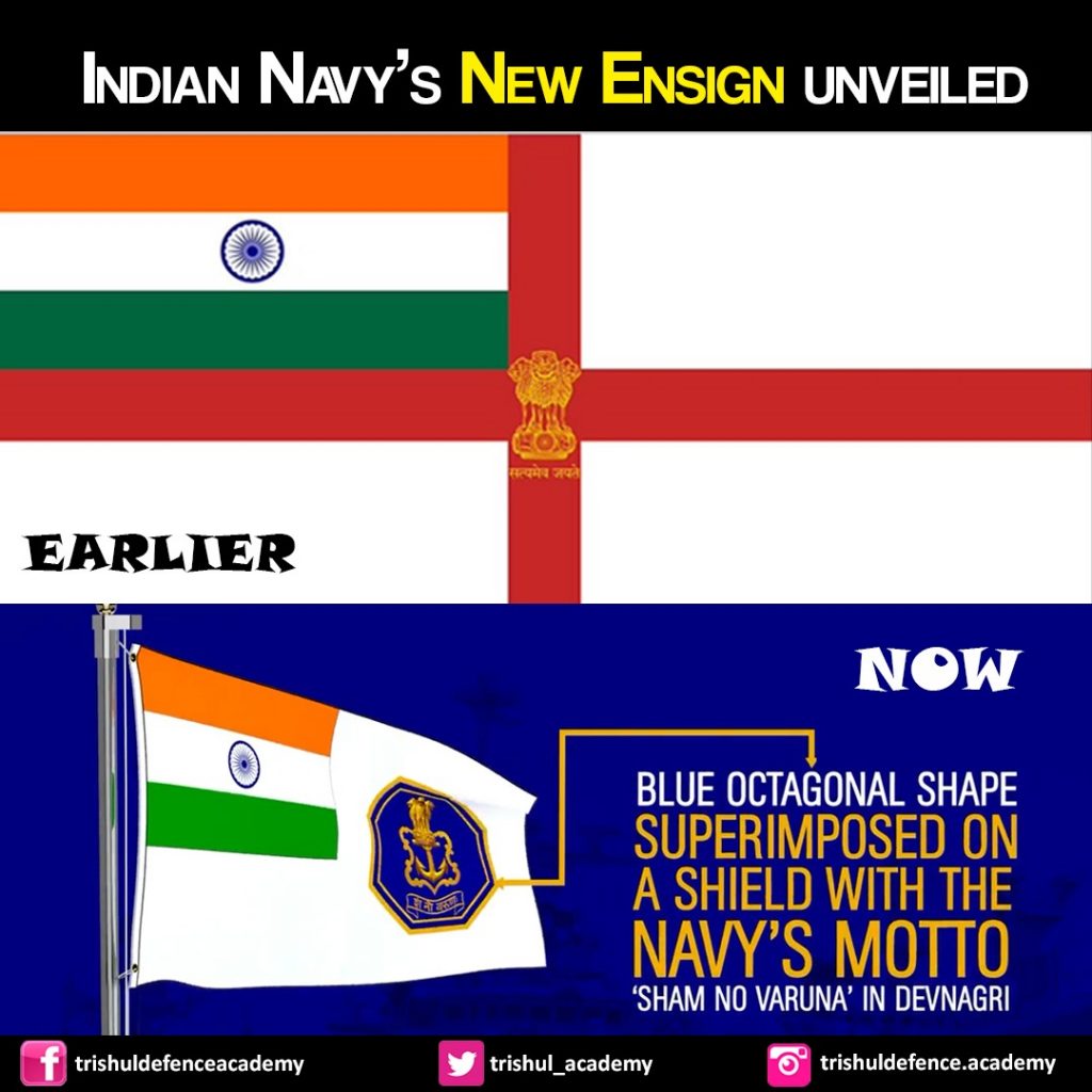 Indian Navy Changes its Ensign