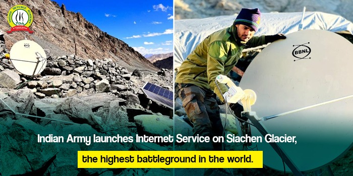 Indian Army launches Internet Service on Siachen Glacier