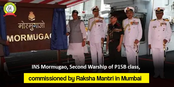Indigenous stealth guided-missile destroyer INS Mormugao