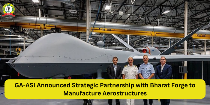 GA-ASI Announced Strategic Partnership with Bharat Forge to Manufacture Aerostructures