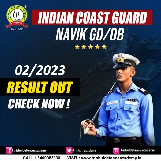 Indian Coast Guard GD & DB 02/2023 Result Out