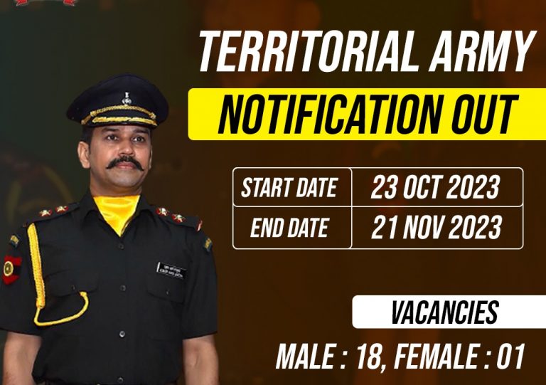 Territorial Army Officers Notification Out