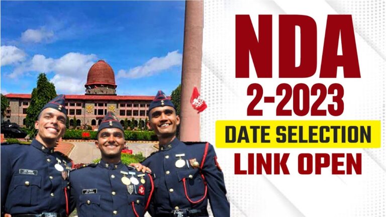 NDA 02/2023 (NDA 152 and NA 114) SSB Interview Date Selection Link is Open