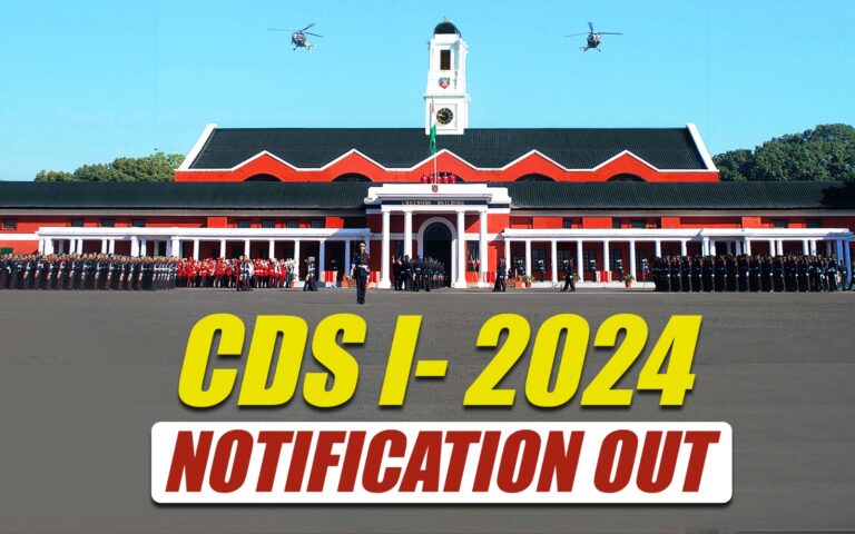 UPSC CDS 1 2024 Notification Out