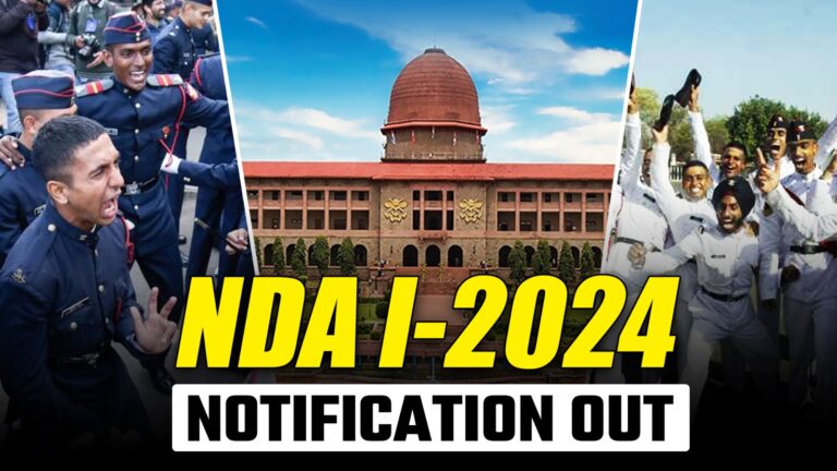 UPSC NDA 1 2024 Notification Out