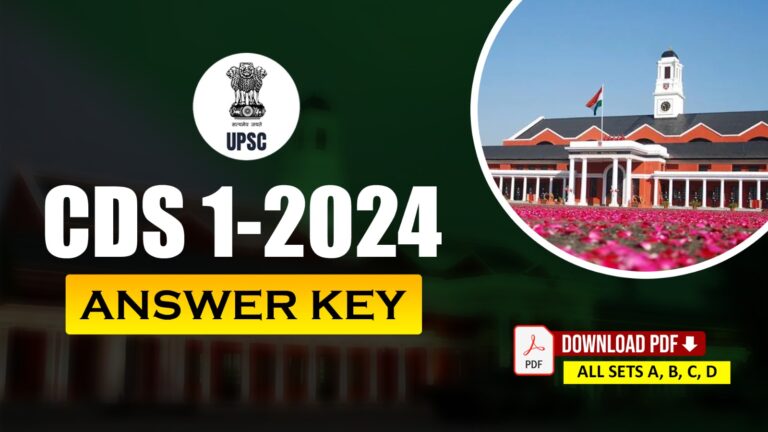 CDS 1 2024 Answer Key PDF of All Sets (A,B,C,D)